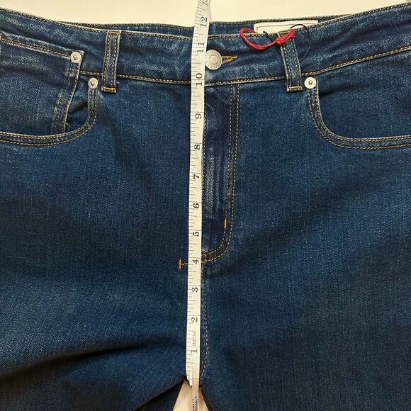 NWT Alexander McQueen Women's Denim Jeans Bootcut Split Hem Size 32 / 12-14 - Picture 11 of 16
